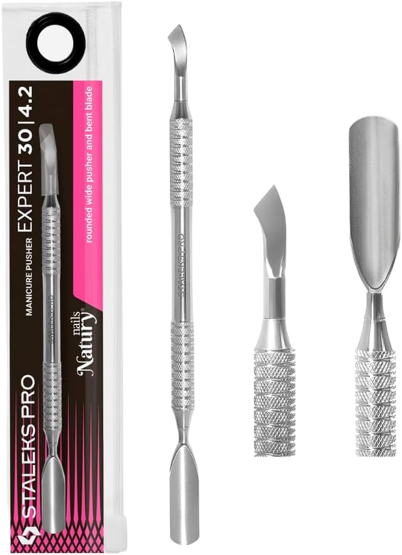 STALEKS PRO for Natury Nails Cuticle Pusher - Manicure and Pedicure - Stainless Steel Expert 30/4.2 image number 2