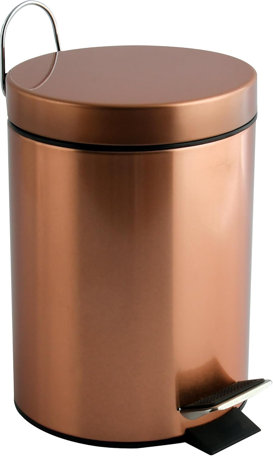 MSV Hans Cosmetic Bin Pedal Bin 3 Litres with Removable Inner Bucket Copper image number 5
