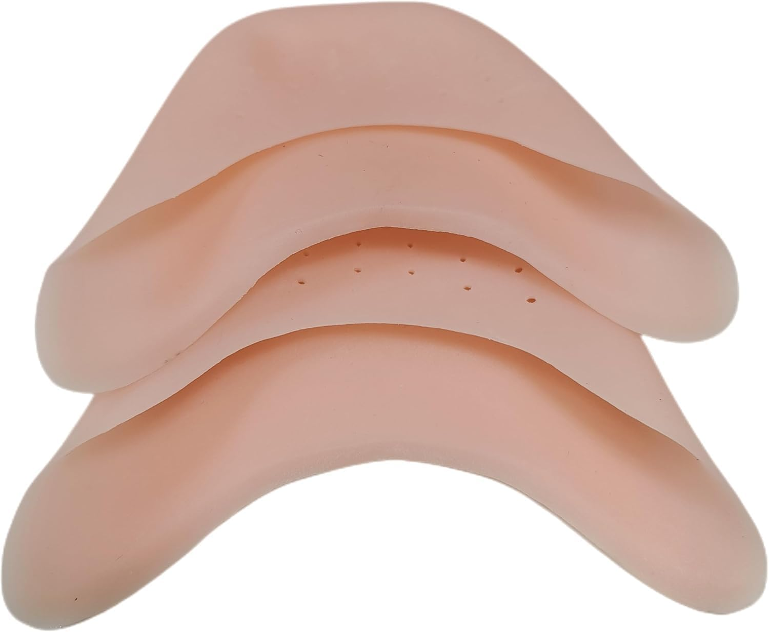 2 Pcs Ballet Dance Toe Pads Soft Silicone Gel Toe Covers High Heels Toe Caps for Women Toe Protector with Breathable Hole (Complexion, One Size) image number 4