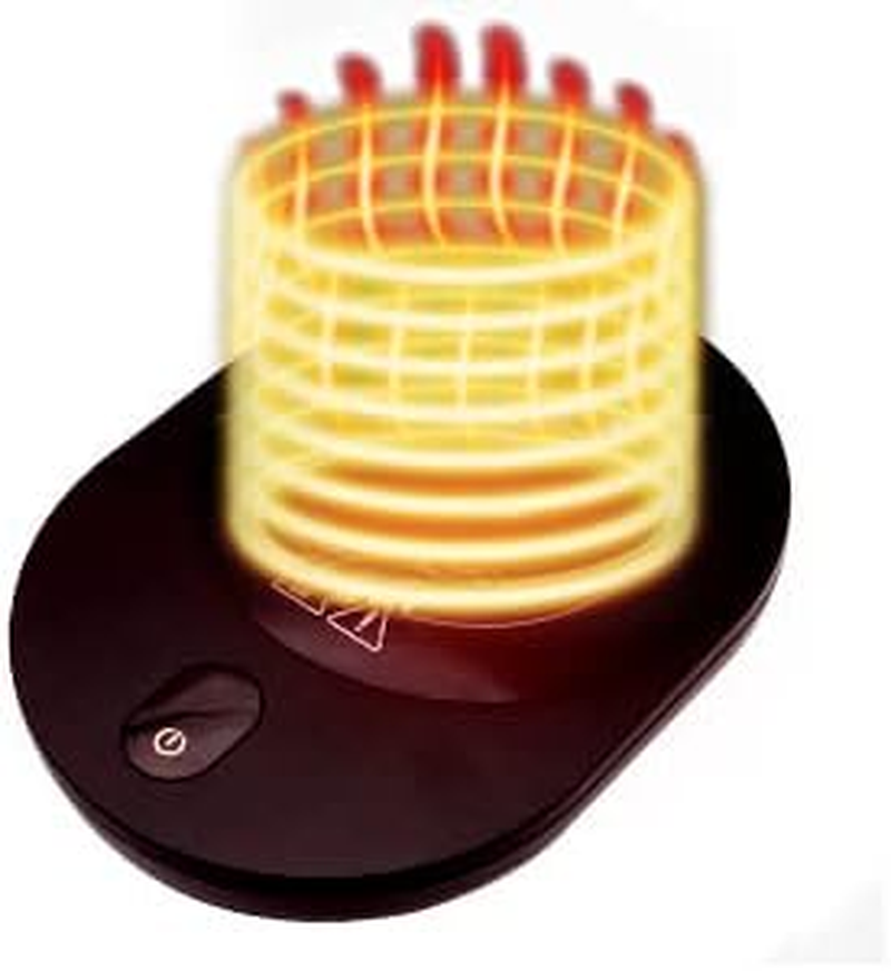 PYXISTIFY Coffee Mug Warmer &ndash; Electric Coaster with 5 Temp Gears up to 203 ℉ (95 ℃) &ndash; 12 Hrs Auto Shutoff & Waterproof Plate for Heating Tea, Cocoa, Milk &ndash; Smart Gravity Warming (Black - 50 Watt) image number 2