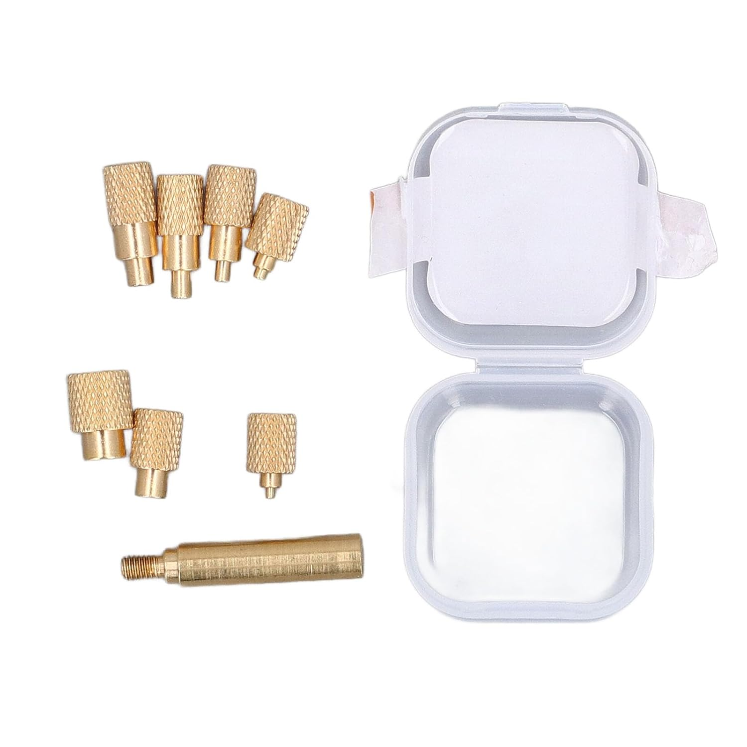 Dpofirs Heat Set Insert Tip, Brass Quick Insertion Rustproof Long Lasting M2 M2.5 M3 M4 M5 M6 M7 M8 Heat Insert Soldering Tip for 936 T18 ST 900M FX888D FX600 WLC100