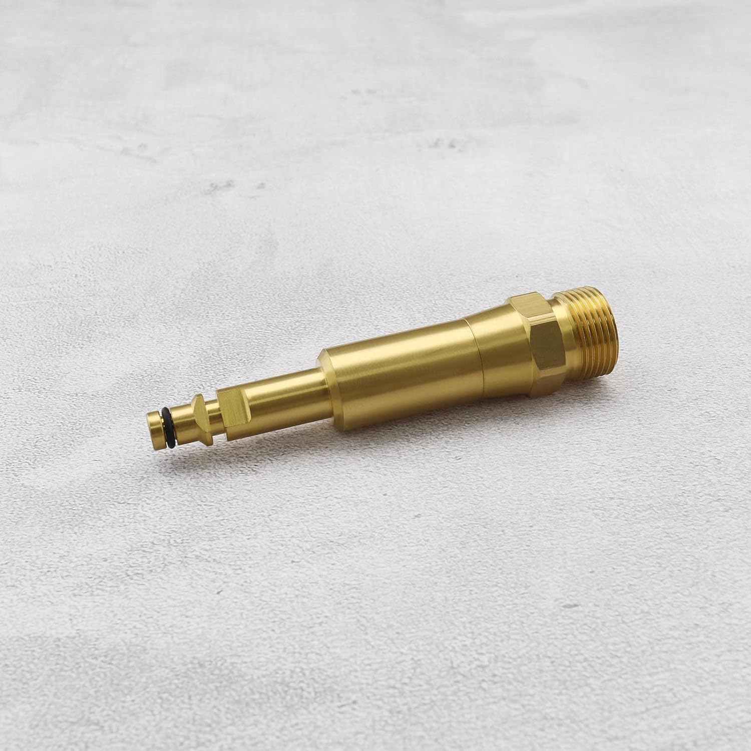 The Lord of the Tools Quick-Click Adaptor for High Pressure Hoses with M22X1.5 Internal Thread Compatible K&auml;rcher K2 K3 K4 K5 K6 K7 Washer Brass 108Mm Length (LOT603_HDW)