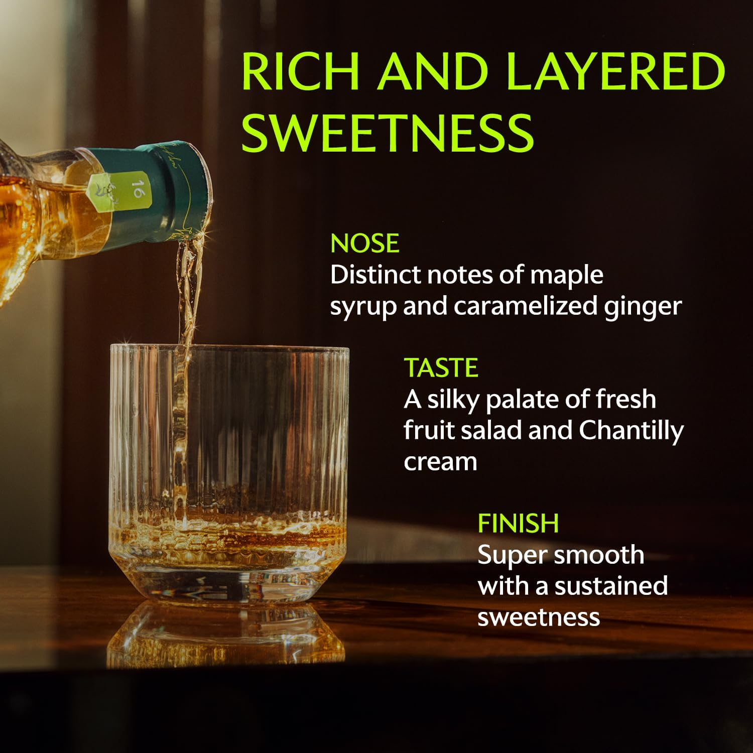 GLENFIDDICH 16 Year Old Single Malt Scotch Whisky &ndash; Limited Edition &ndash; Rich & Layered Sweetness &ndash; Matured & Married in American Oak Casks &ndash; in Partnership with Aston Martin F1&reg; Team &ndash; 43% ABV &ndash; 750Ml image number 3