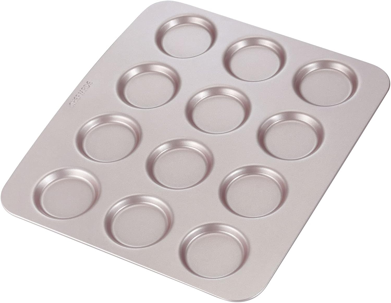 CHEFMADE Whoopie Cake Pan, 12-Cavity Non-Stick Muffin Pan Whoopie Cookie Biscuit Bakeware for Oven Baking (Champagne Gold) image number 1