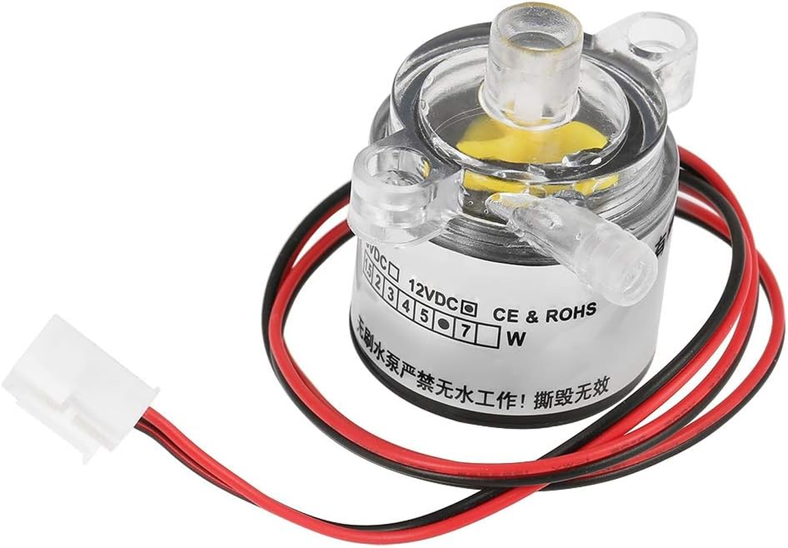 Pump, 1Pc Mini 12V DC 6W Food Grade Submersible Brushless 2L/Min Pneumatic Flow Control Submersible Pump