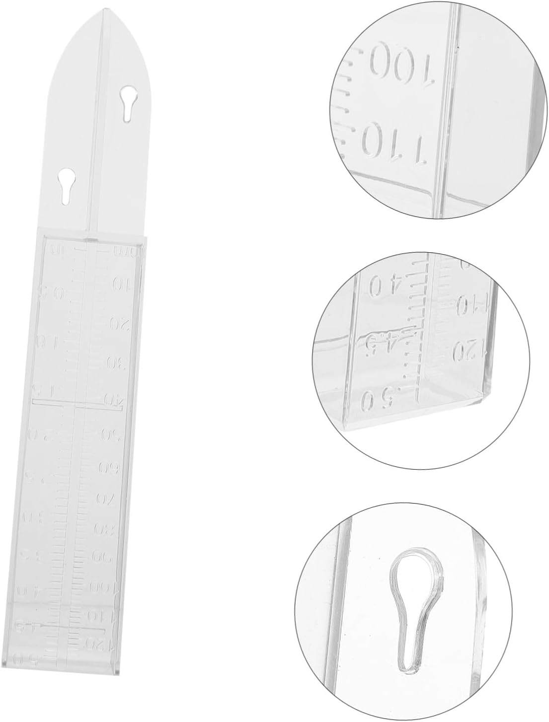 GALPADA Outdoor Plastic Rain Gauge with Graduated Scale Rainfall Measuring Container for Garden and Lawn Read Rainwater Collector Tool image number 2
