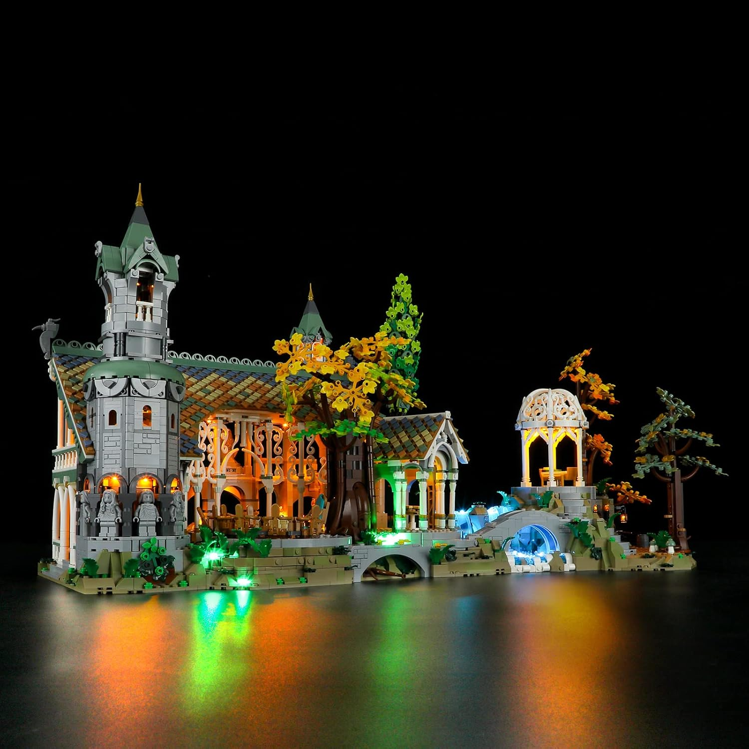 BRIKSMAX Led Lighting Kit for -10316 the Lord of the Rings: Rivendell - Compatible with  Icons Building Blocks Model- Not Include  Set image number 3