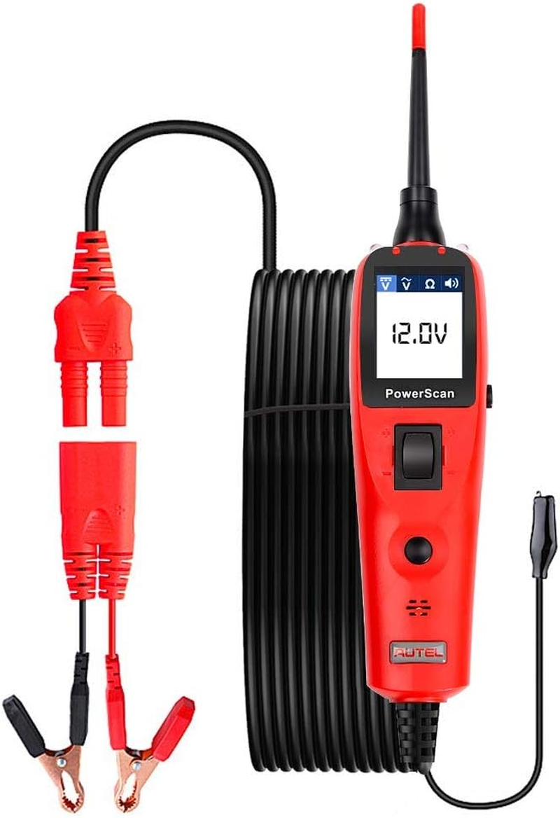 Power Circuit Probe Kit, Autel Powerscan PS100 Electrical System Circuit Tester Auto Diagnostics Tool for 12V/24V Car Test Light and Voltmeter