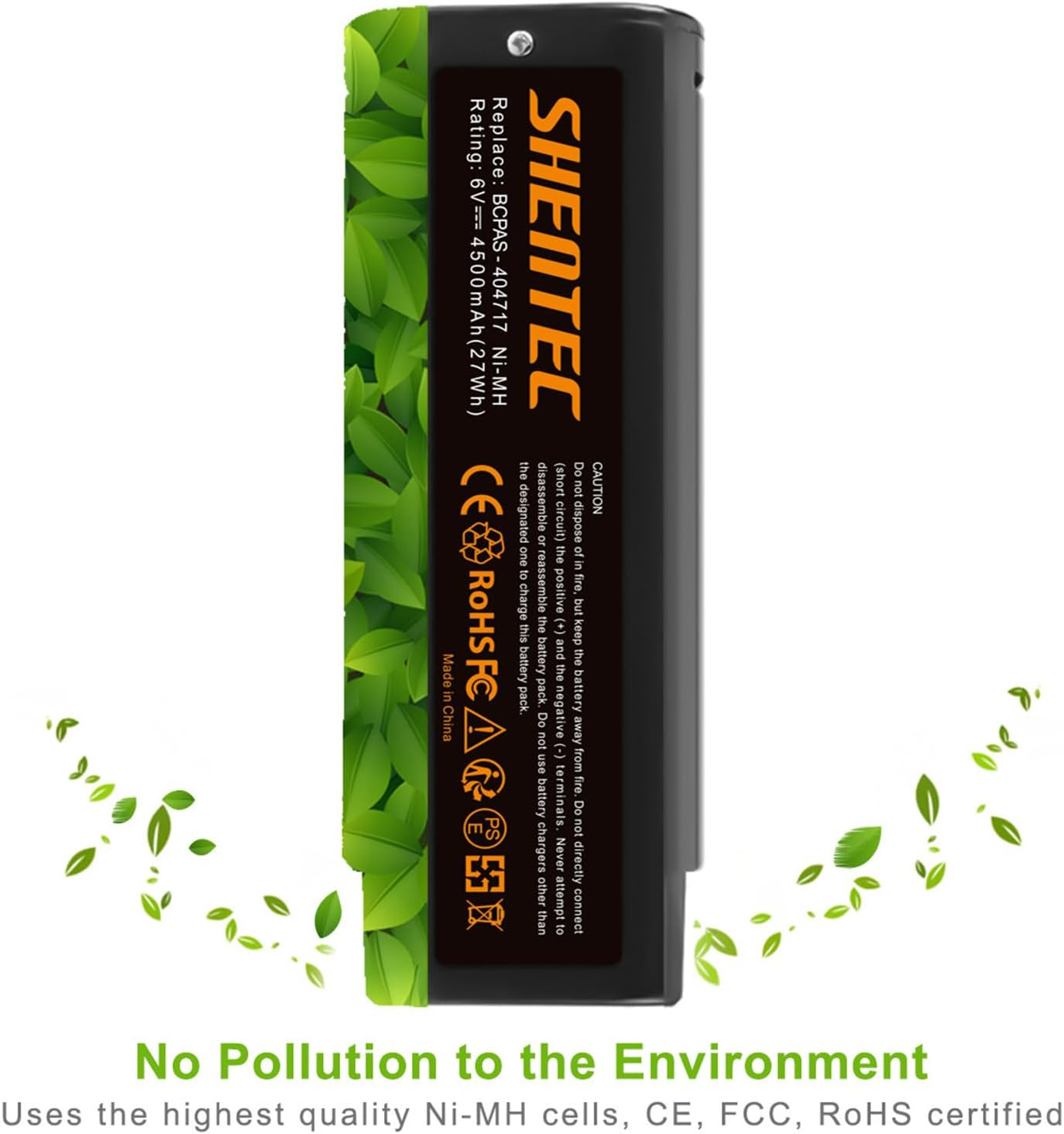 2Pack Shentec 6V 4500Mah Ni-Mh Compatible with Paslode Battery 404717 B20544E BCPAS-404717 404400 900400 900420 900600 901000 902000 B20720 CF-325 IM200 F18 IM250 IM250A IM350A IM350CT PS604N image number 4