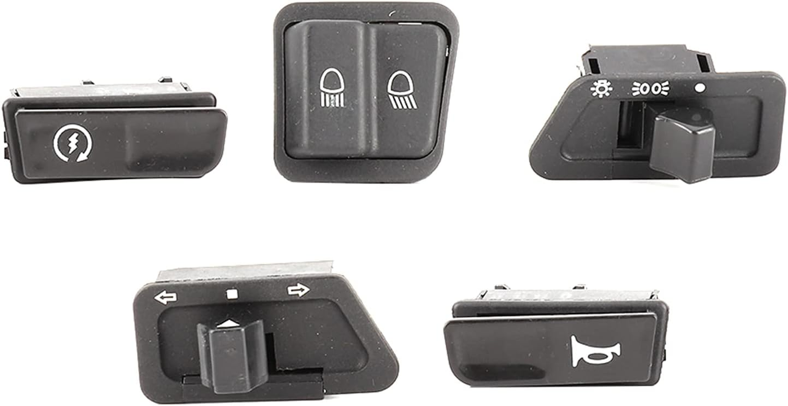 Motorbike Headlamp Button, Horn, Turn Signals, for GY6 125CC Button Set, with High/Low Beam image number 2