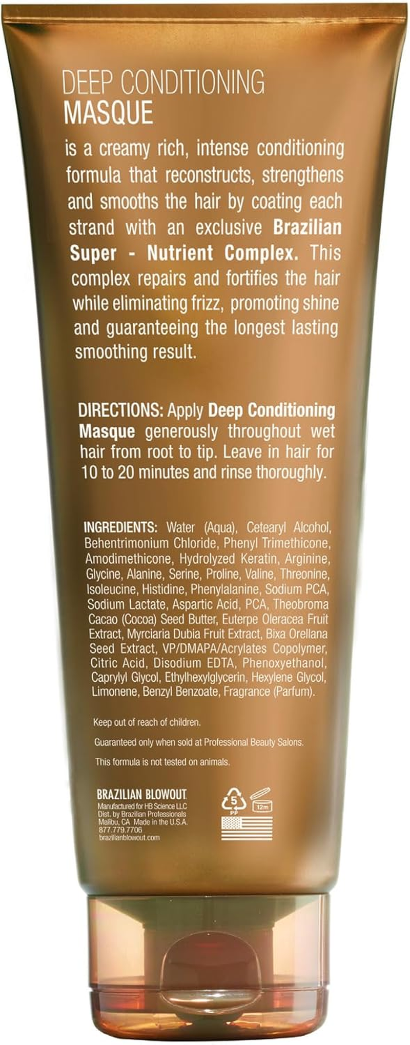 BRAZILIAN BLOWOUT Acai Deep Conditioning Masque 8Oz. image number 3