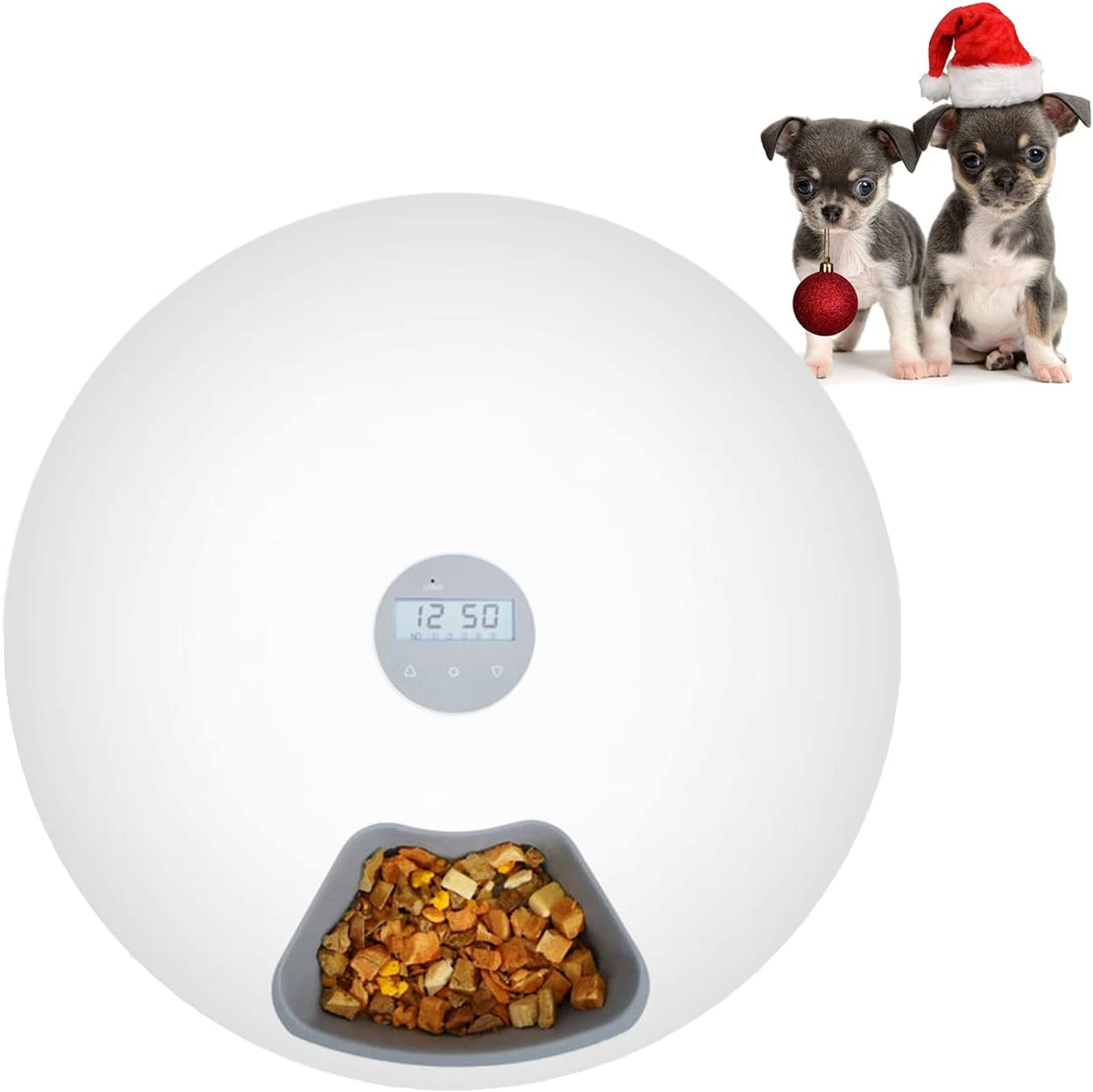 Automatic Cat Feeder Wet Food with LCD and Timer, 1-6 Meals Automatic Feeder Suitable Wet Dry Food for Cats, Dogs, Rabbits and Other Pets image number 5