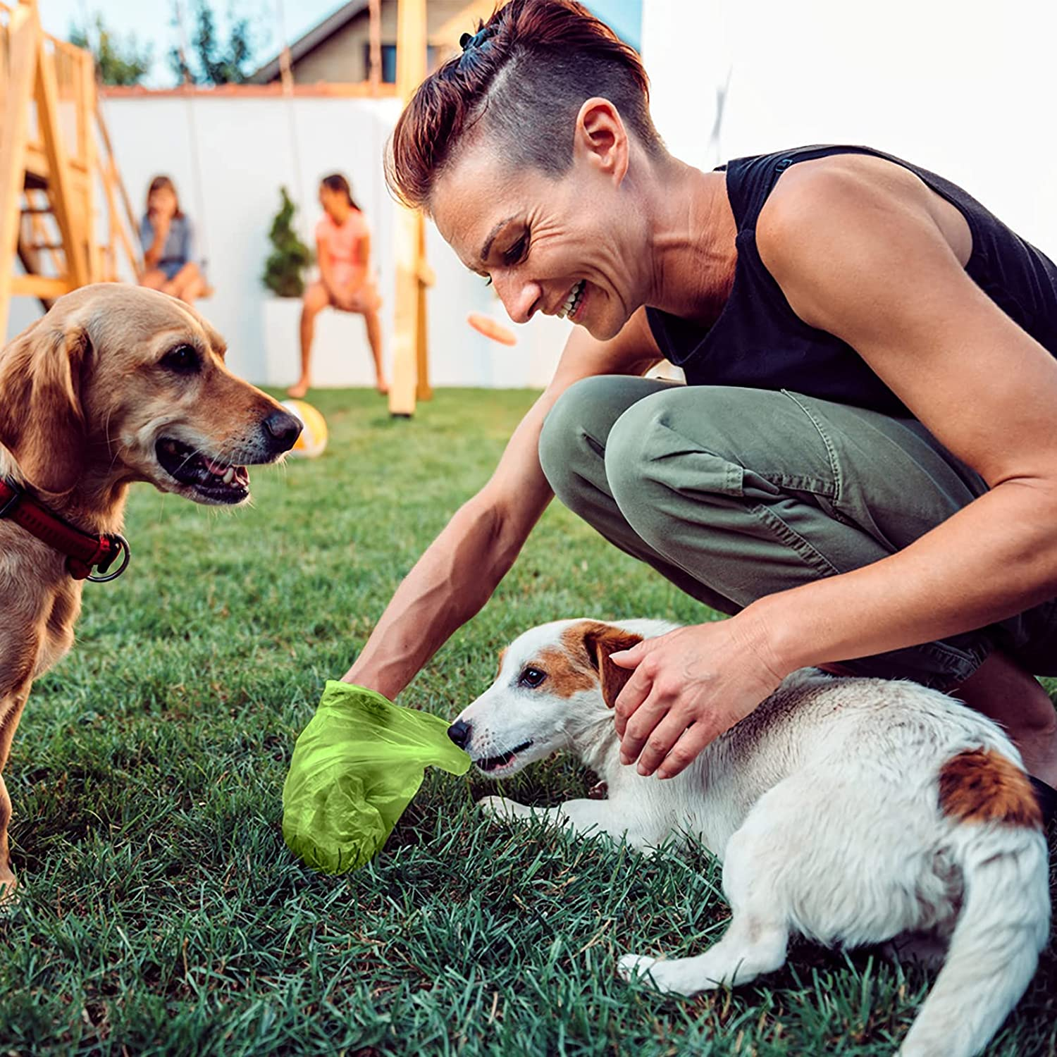 Puppydoggy Dog Poop Bags (10 Rolls,13"X9") Biodegradable Waste Bags Work with Poop Bag Dispenser and Dog Leash Extra Thick Tear Resistant Leak Proof for Walking Travel (150 Bags, Black) image number 1