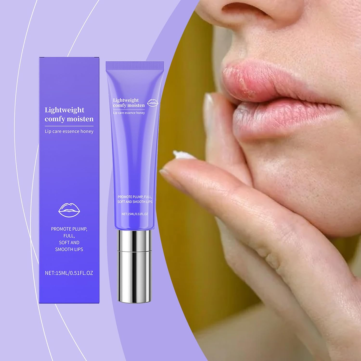 Skisne 15Ml Lip Balm Moisturizes, Gently Cleanses Dead Skin, Fades Lip Lines, Lip Oil image number 5