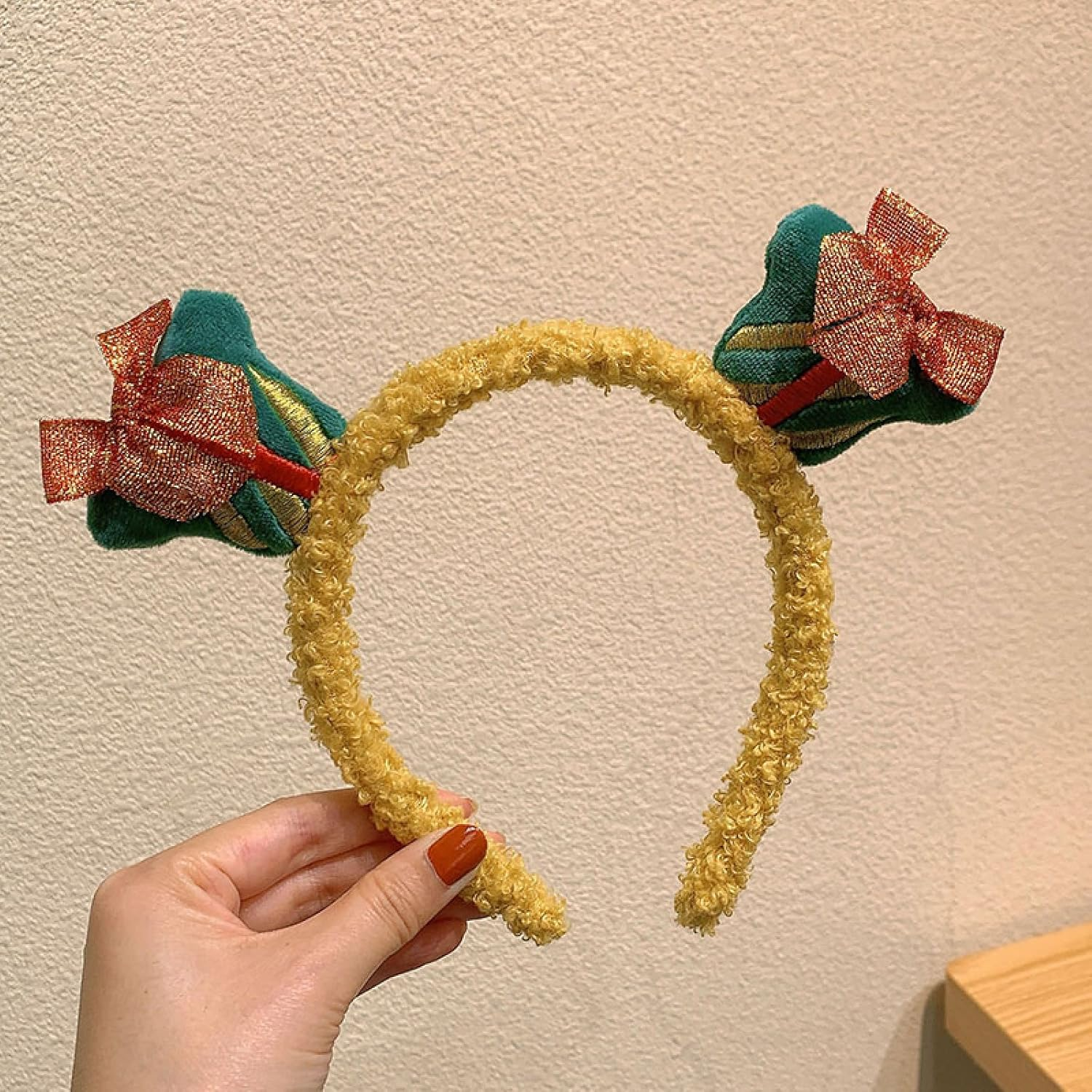 Christmas Hair Clips,Xmas Headbands Gifts,Hair Accessories Christmas Ornaments Halloween Headdress Headband Antlers Cute Funny Hair Accessories Hairpin Decoration Dress up Bundle,01 Red Santa