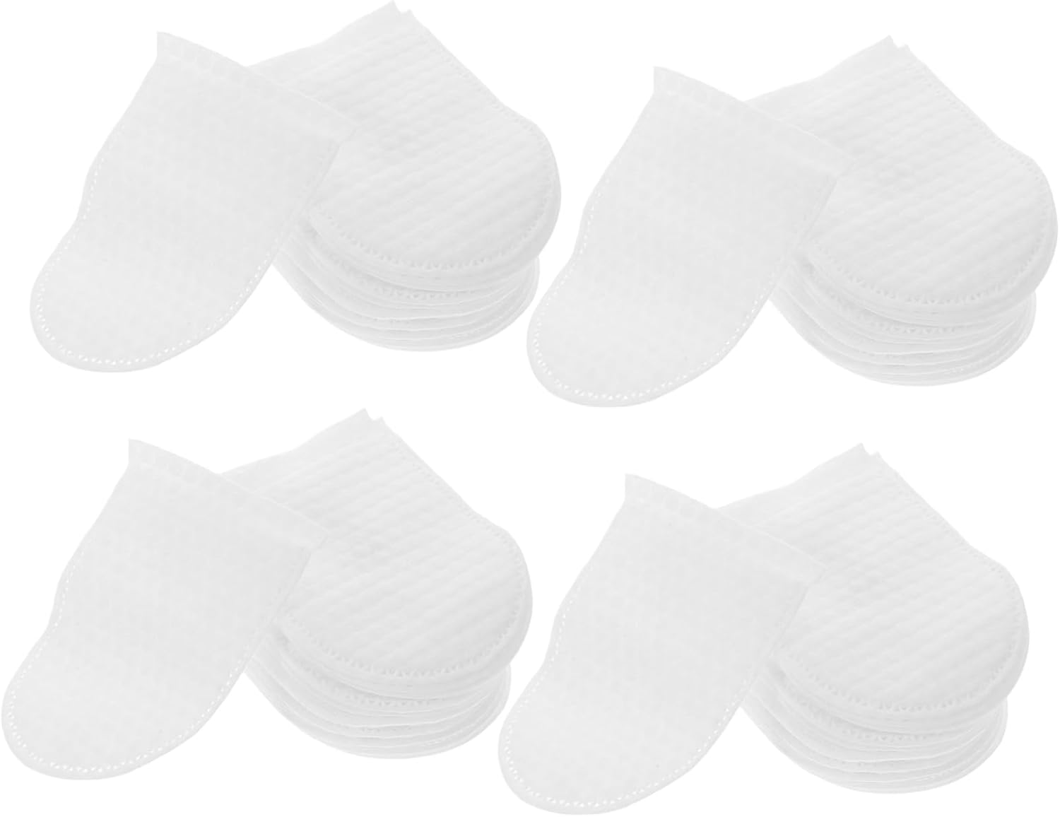Reusable Makeup Remover Cotton Rounds 120Pcs U-Shaped Finger Pocket Soft Exfoliating Facial Pads for Travel and Oral Cleaning image number 4