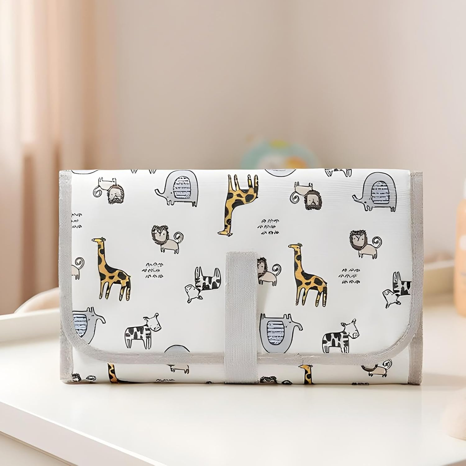 Baby Travel Pad - Waterproof Diaper Mat, Quick Dry Changing Sheet | Portable Toddler Essentiials, Ideal for Moms and Dads in Airplane, Daycare, Hospital, Nursery and Outdoor Camping Trips - Colorful World image number 6