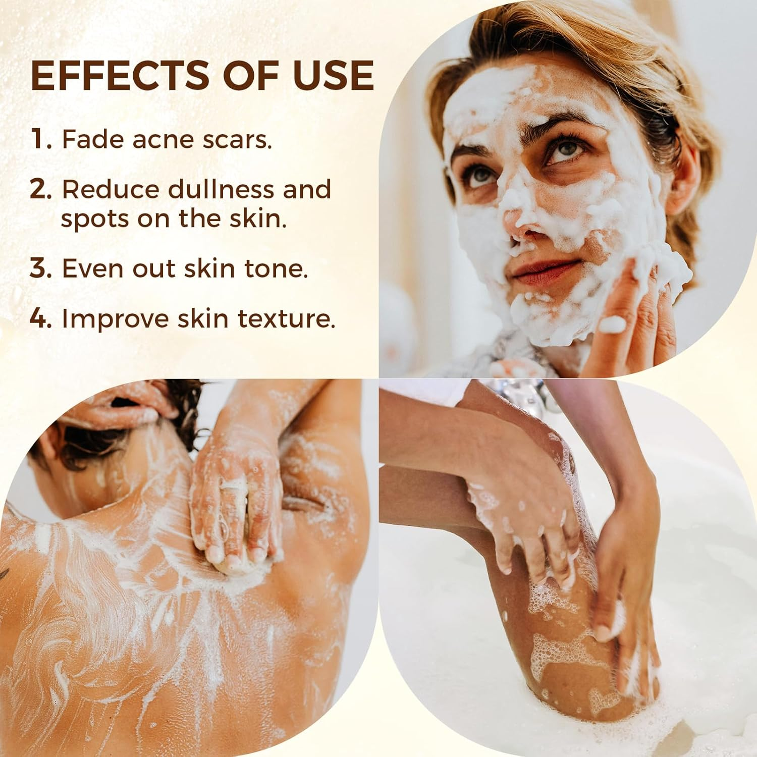 Dark Spot Remover Soap Bars,Turmeric Soap Bar,For Body & Face with Vitamin C, E, Retinol, Collagen,Shea Butter,Infused with Hyaluronic Acid, 2 Pack,Natural Soap for Men,Women