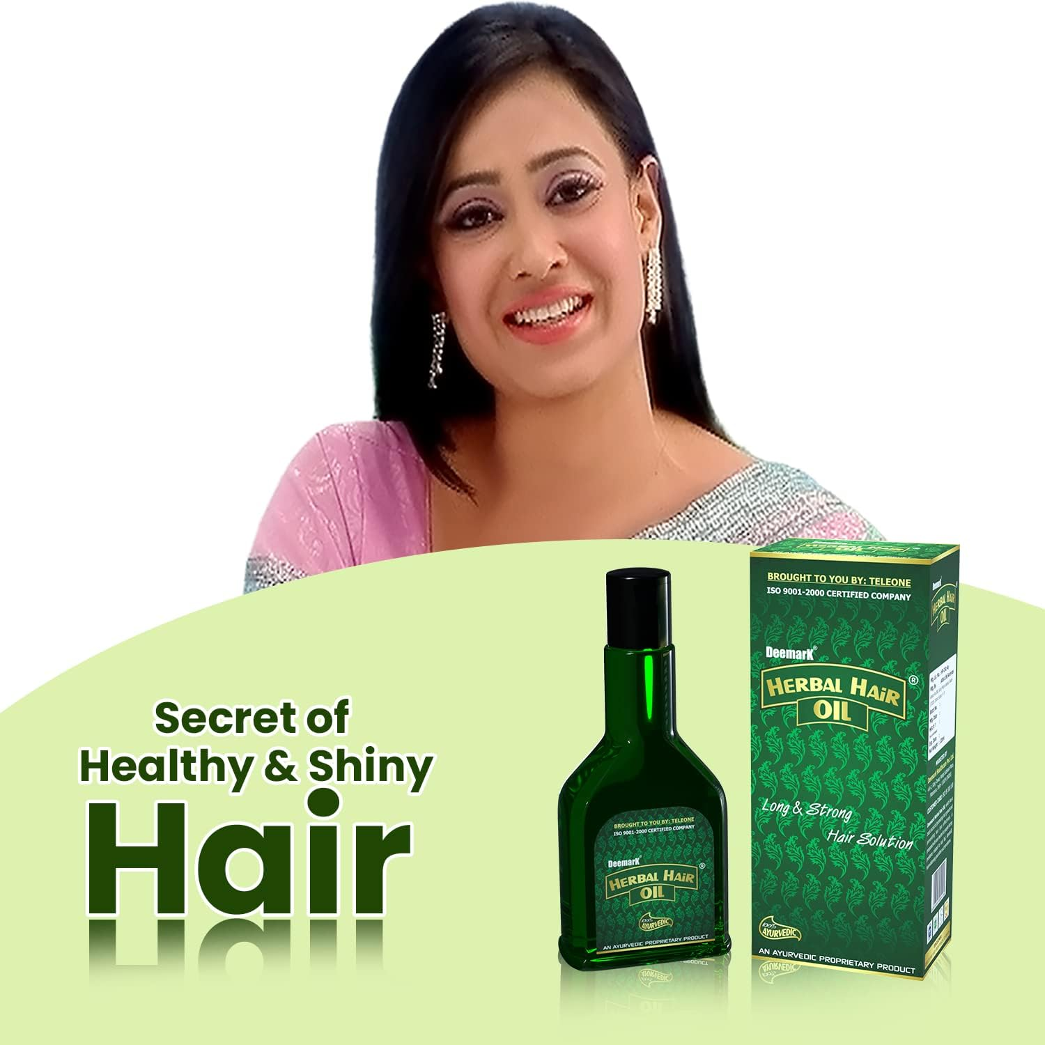 Deemark Herbal Hair Oil Long & Shiny Hair | anti Hair Fall Control | Thick & Long Lasting Soft Hair, (Pack of 4, 120ML) image number 4