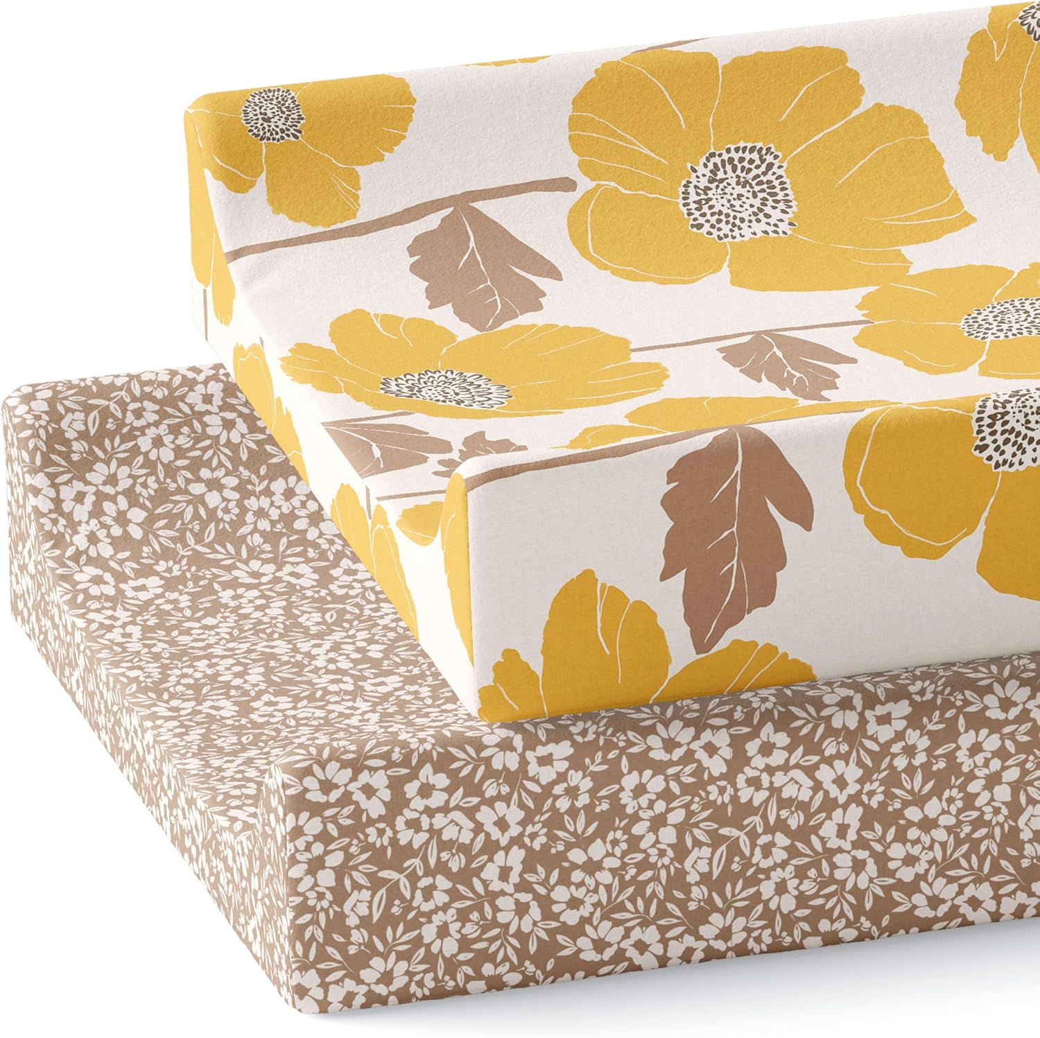 Sorrel + Fern Poppy Fields Changing Pad Cover image number 1