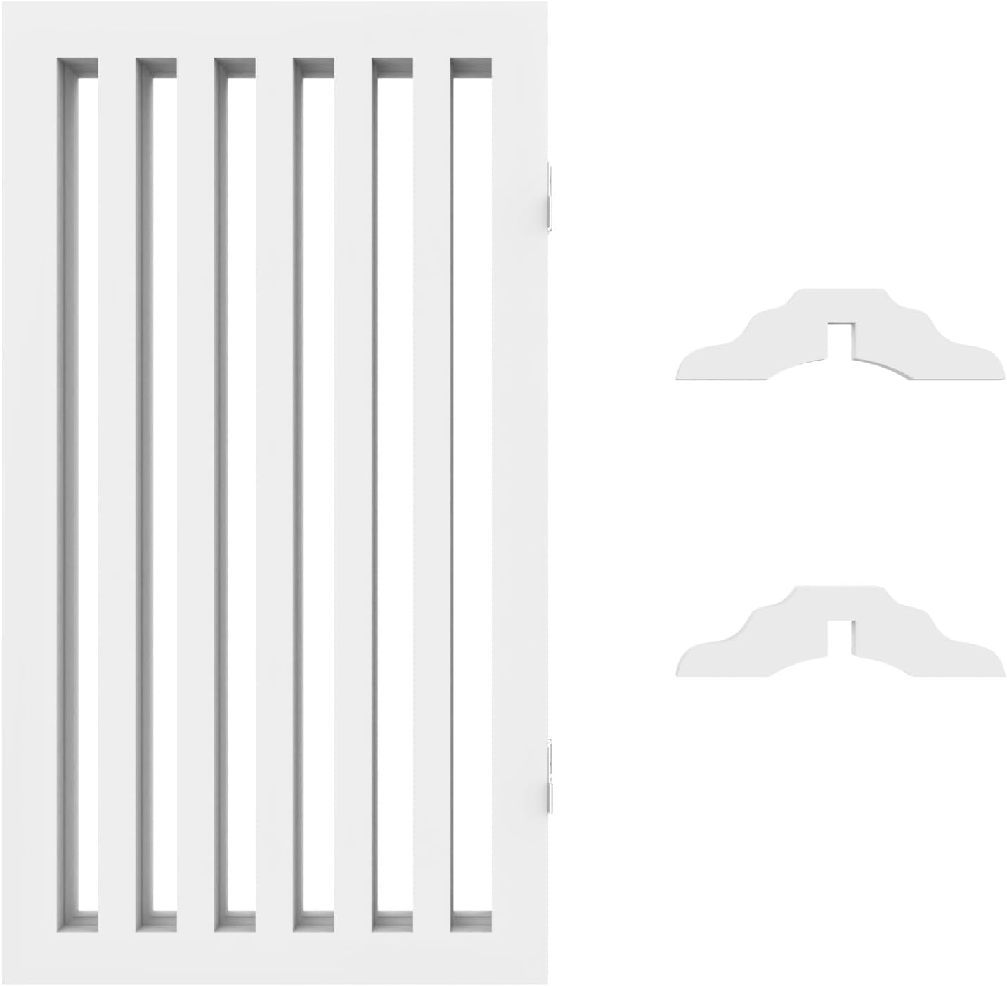 Oppsbuy Large Free Standing Dog Gate, Extra Wide Safety Wood Pet Gate, Extra Tall Foldable Dog Gate Indoor,Doorway Pet Barrier, Expands up to 141Cm