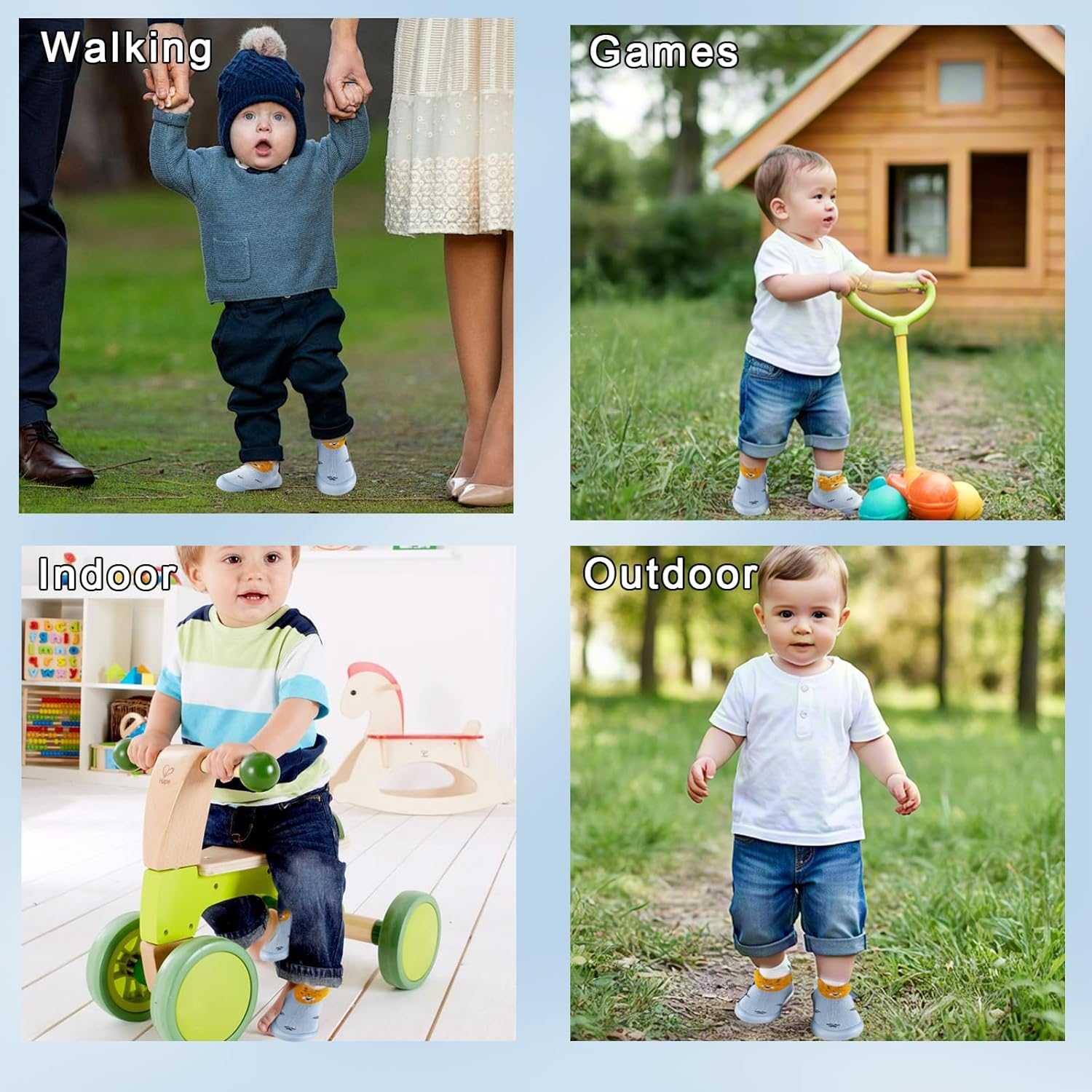 ZXVDZX Baby Shoes Boys Girls Toddler Shoes Non-Slip Breathable Soft-Soled Sports Shoes Cute Animal Patterns Lightweight Slip-On Floor Socks Suitable for Indoor and Outdoor Wear