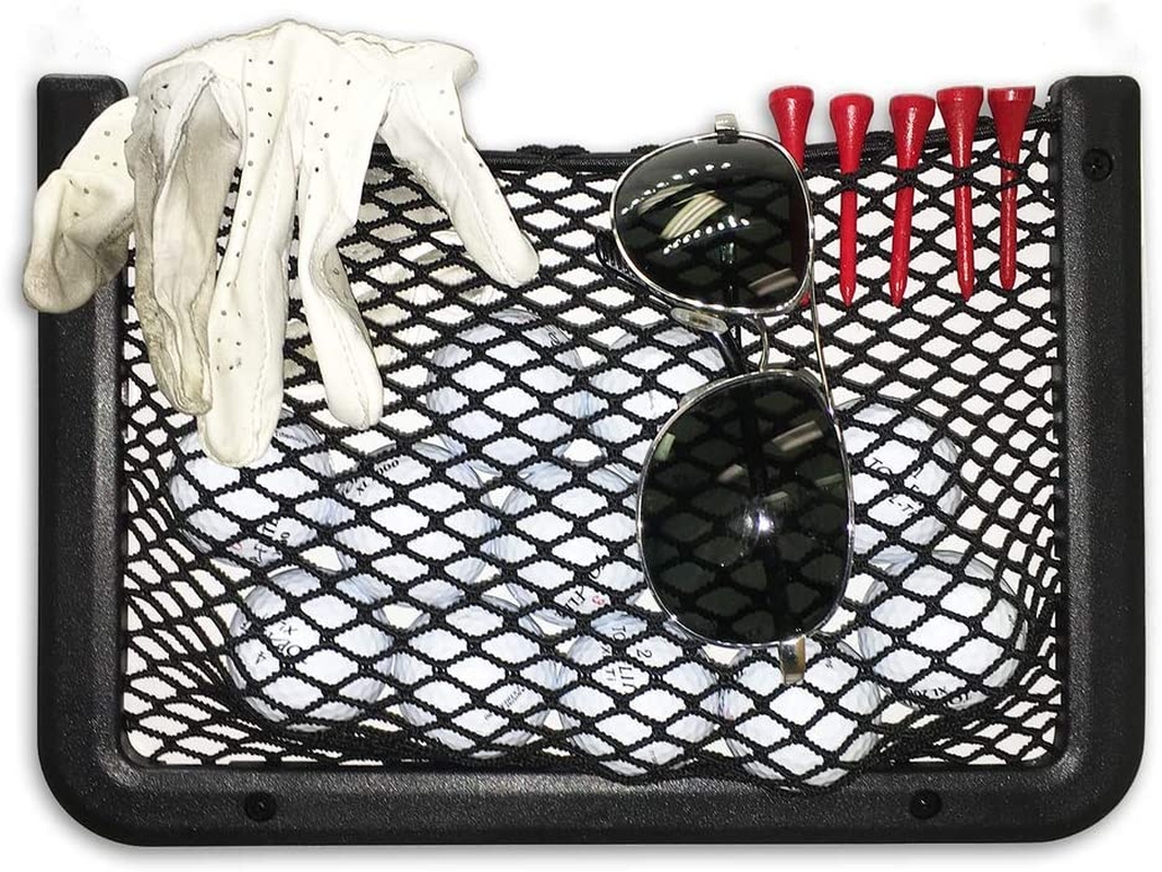 Framed Stretch Mesh Net Pocket for Auto, RV, or Home Organization and Storage (8" X 11") image number 2