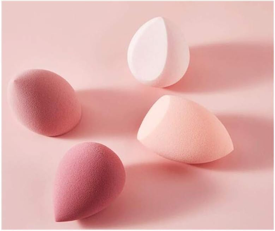 SINEN 4 Pcs Dry and Wet Use Makeup Sponge Set Blender Beauty Foundation Blending Sponge for Liquid, Cream, and Powder with Egg Sponge Blending Holder Box image number 3