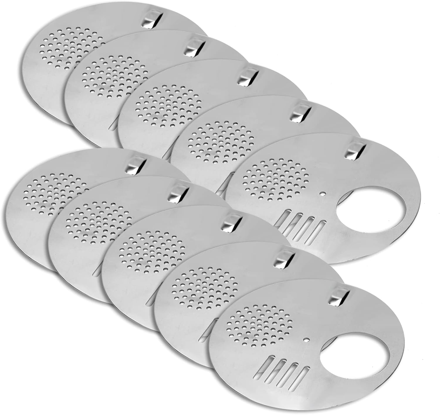 Ruimou 10Pcs Beehive Disc Gates Diameter:125Mm/4.9Inch Stainless Steel Large Size Doors for Hive to Adjust Entrance, Vent, Protect Bees image number 4
