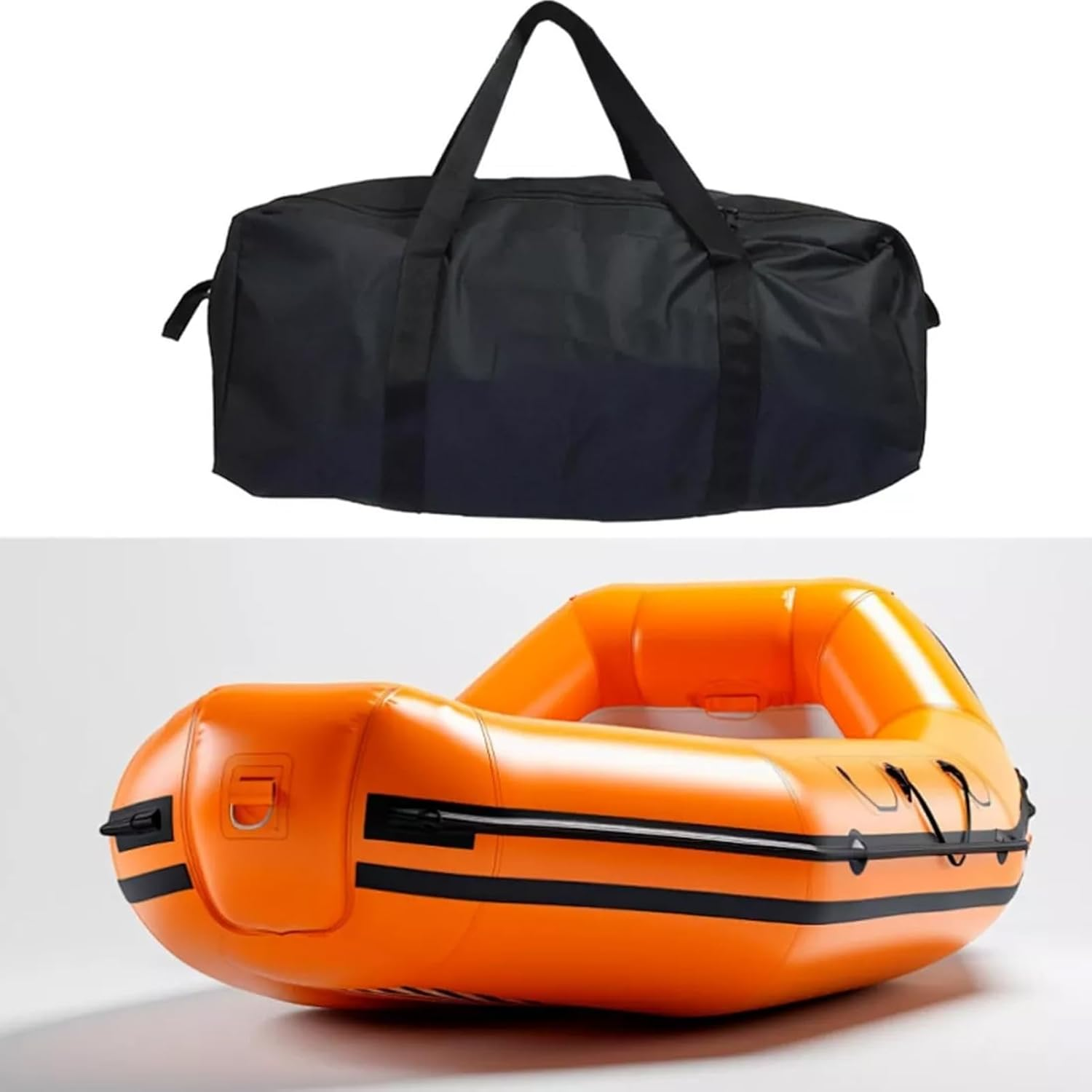 Canvas Duffle Bag Heavy Duty, Heavy Duty Duffle Bag, Outdoor Storage Duffel, Oxford Cloth Storage Bag for Travel and Outdoor Activities S: 55L, M: 100L, L: 150L (Black) image number 3