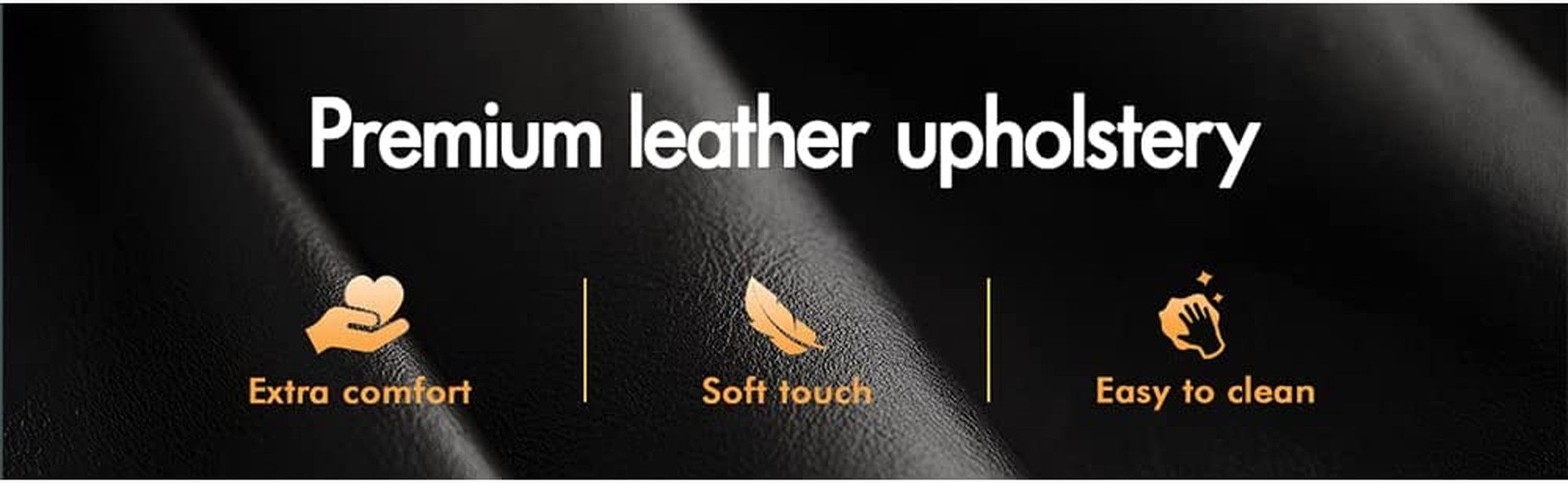 ALFORDSON Salon Stool round Swivel Drafting Rolling Stools in 47.5-62Cm Height Adjustable PU Leather Spa Stool with Footrest Wheels Backrest Hair Dress Barber Chair for SPA Massage (Declan All Black) - 1 X Declan White image number 5