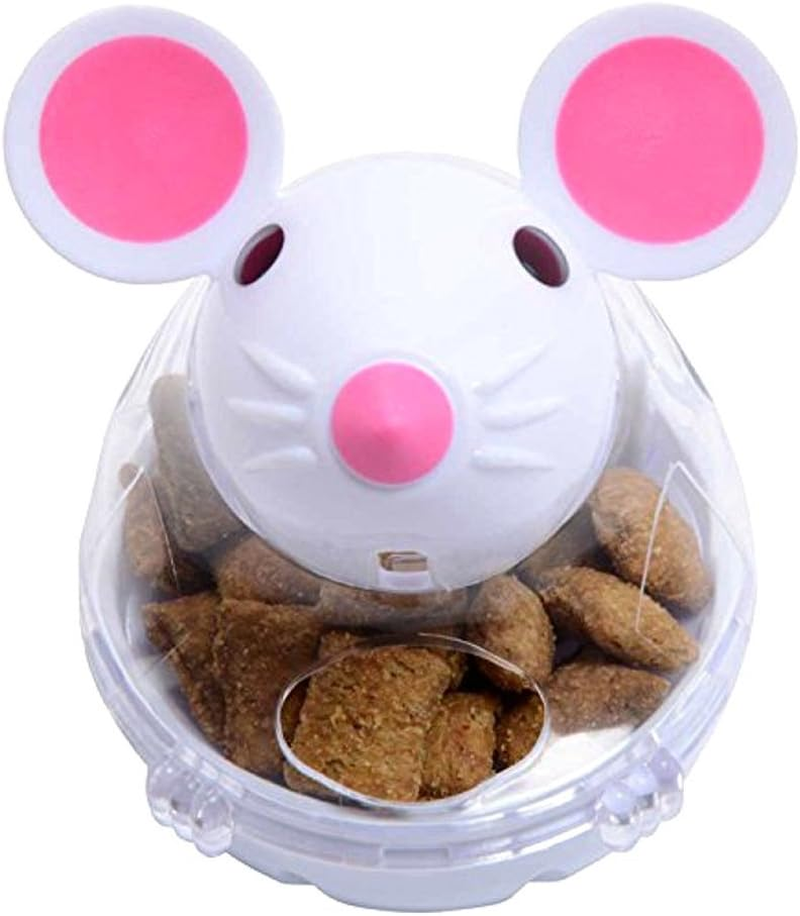 Legendog Cat Slow Feeder Cat Food Ball Mice Tumbler Shaped Pet Treat Ball Cat Food Toy Ball Pet Food Ball (White) image number 2