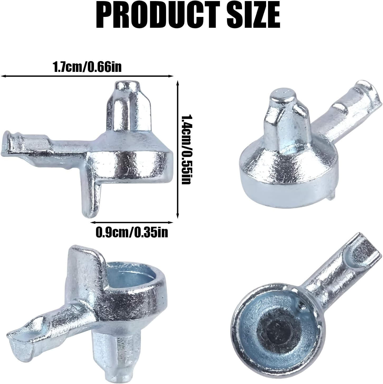 16 Pieces Shelf Support Pens, Zinc Alloy Cabinet Shelf Pens Bookshelf Pens for Shelves Shelf Support Pen Shelf Pen Compatible with IKEA Part 131372 Billy Bookshelf (Silver) image number 6