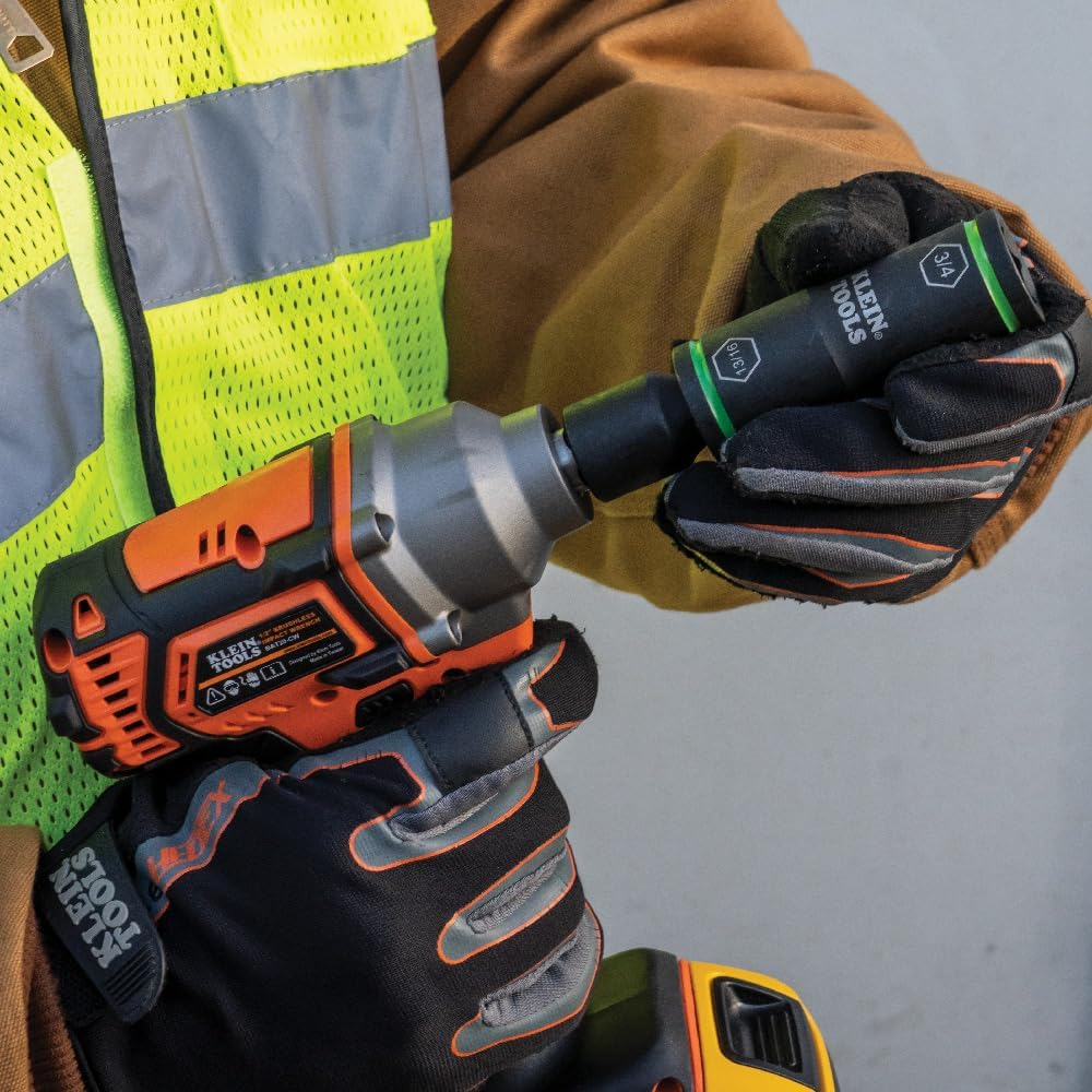 Klein Tools Flip Impact Socket, 7/16 and 3/8-Inch Size image number 6