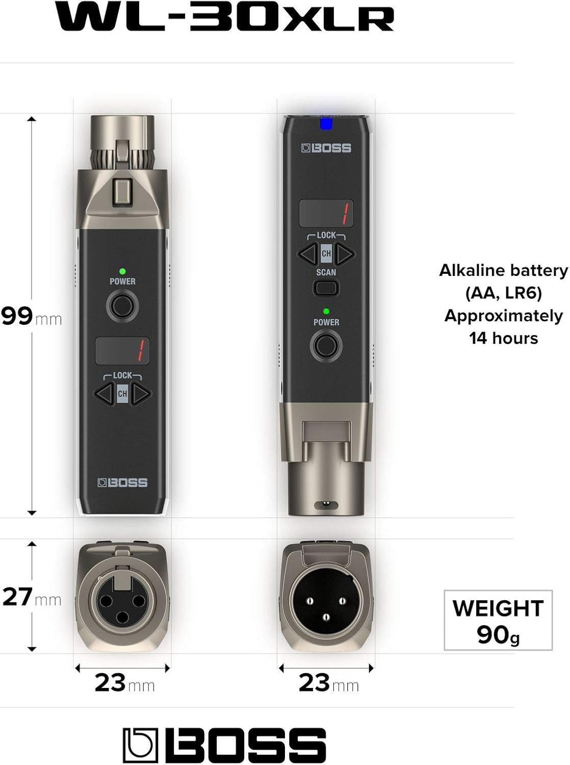 Boss WL-30XLR Digital Wireless System image number 1