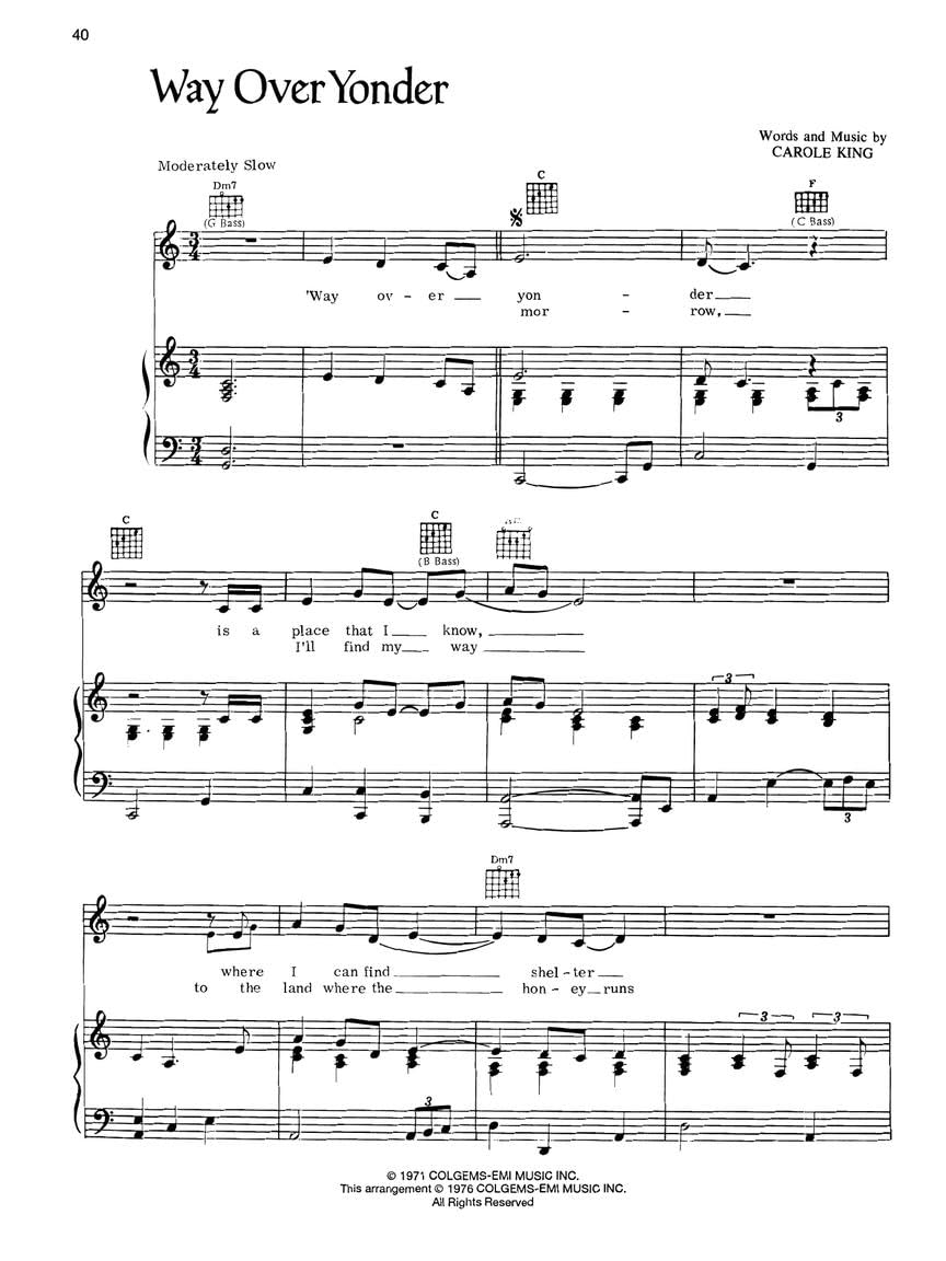 Hal Leonard Carole King - Tapestry Piano/Vocal/Guitar Artist Songbook image number 2