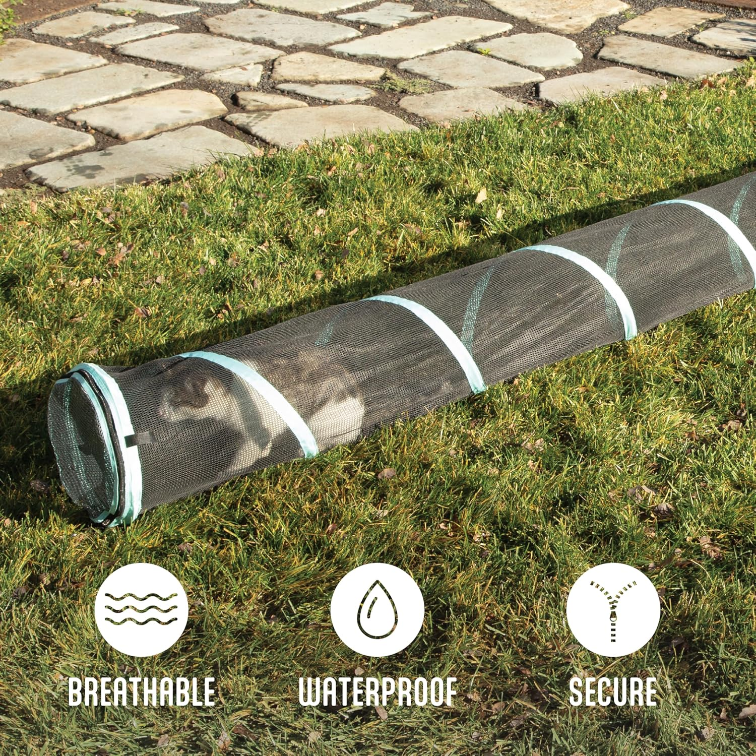 Kitty City Outdoor Catio Furniture and Play Kits for Cats, 20' Tunnel image number 5