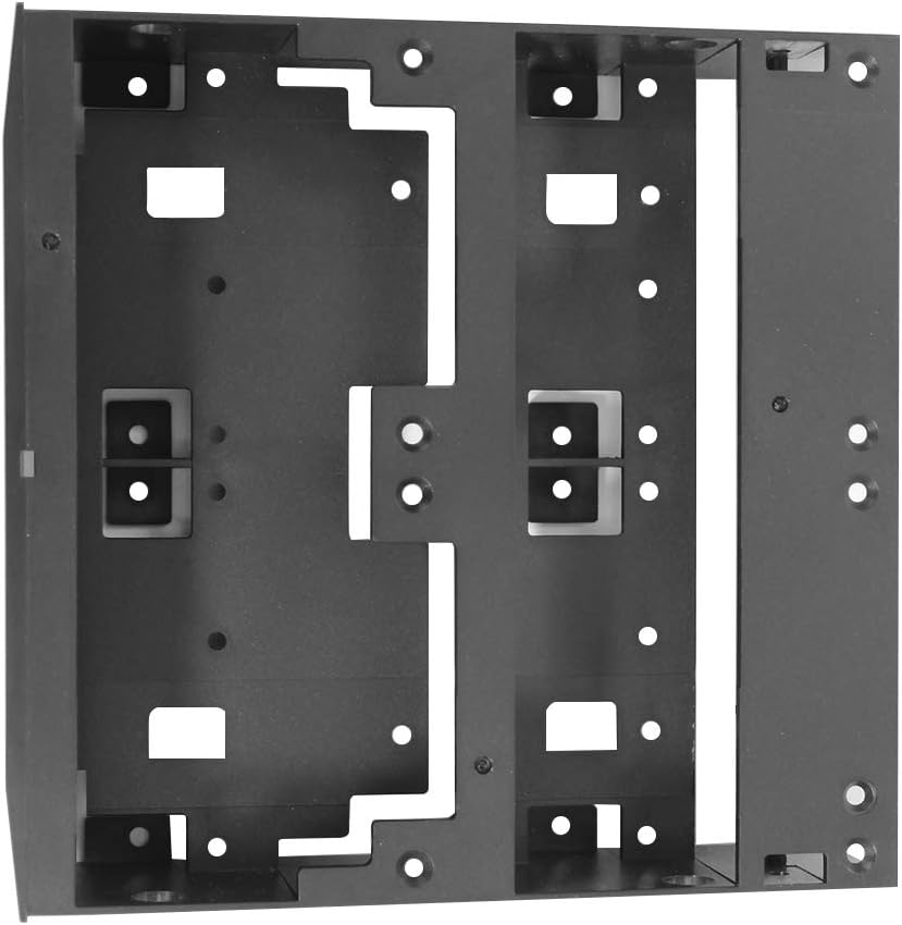 2.5/3.5 HDD/SSD to 5.25 Floppy Drive Bay Mounting Bracket for PC Black image number 4