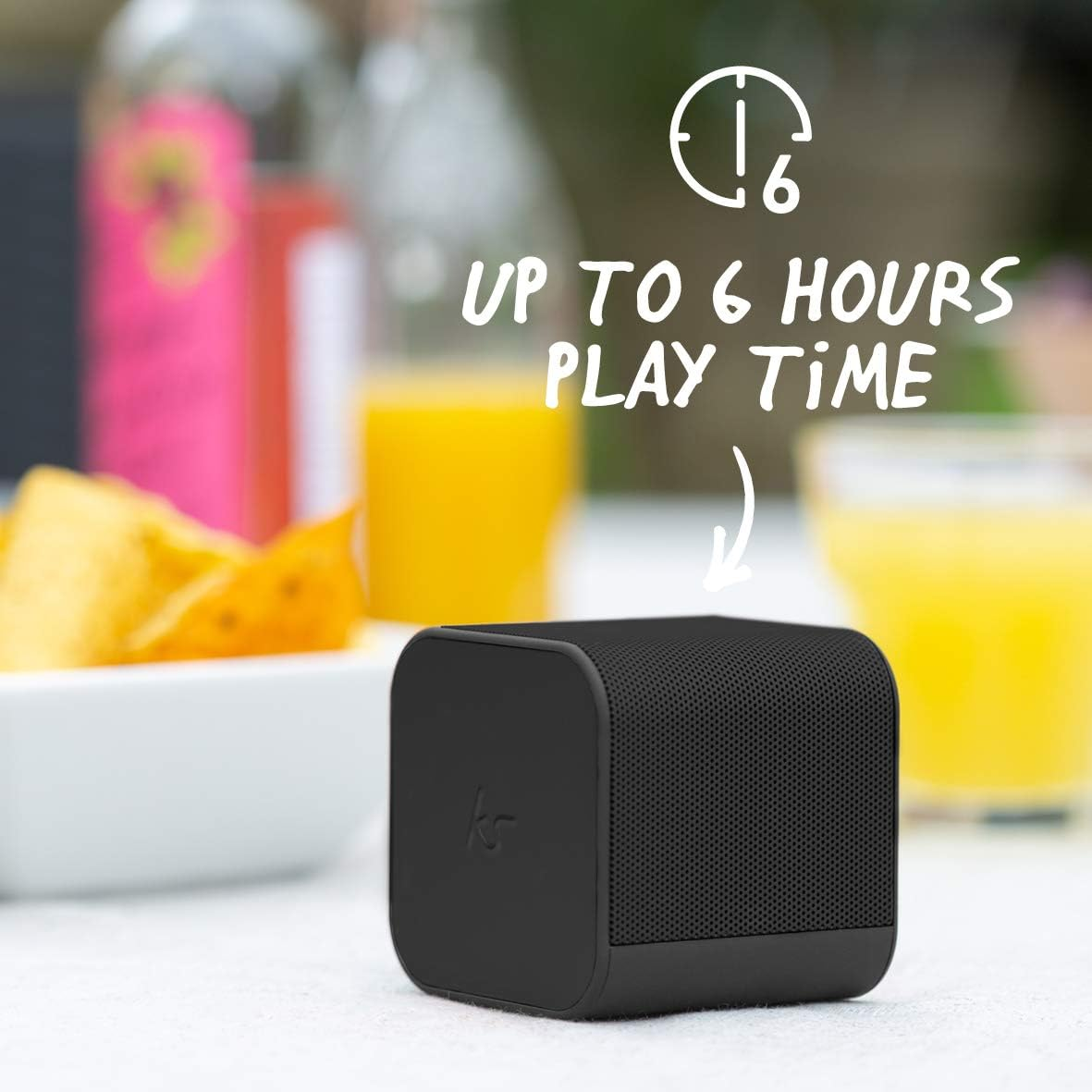 Kitsound Boom Cube Metallic Portable Rechargeable Wireless Bluetooth Speaker, Rose Gold image number 5