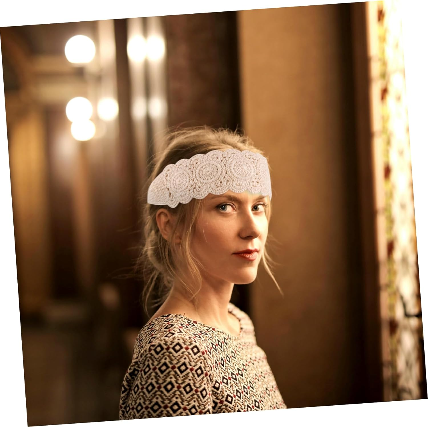 HORIALENCE Wide Crochet Headband for Women, Chic and Cotton, UV Protection, Versatile as a Hair Scarf or Accessory for Spring and Summer image number 5