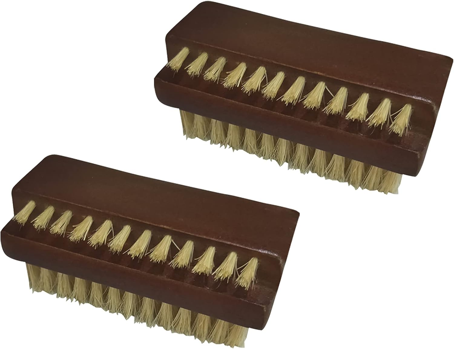 Coralpearl Wooden Nail Brush Cleaner Rosewood Two Sided in Natural 100% Boar Bristle for Cleaning Hand Finger Foot Toe, Fingernail Toenail Scrub Brush for Men Women Kids Manicure Pedicure Care (4)