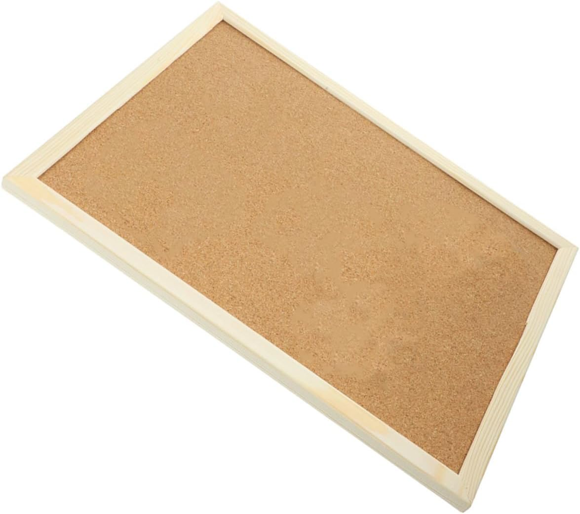 Tofficu Thumbtack Board Cork Board Wall for Household Office Decor Bulletin Memo Message Cork