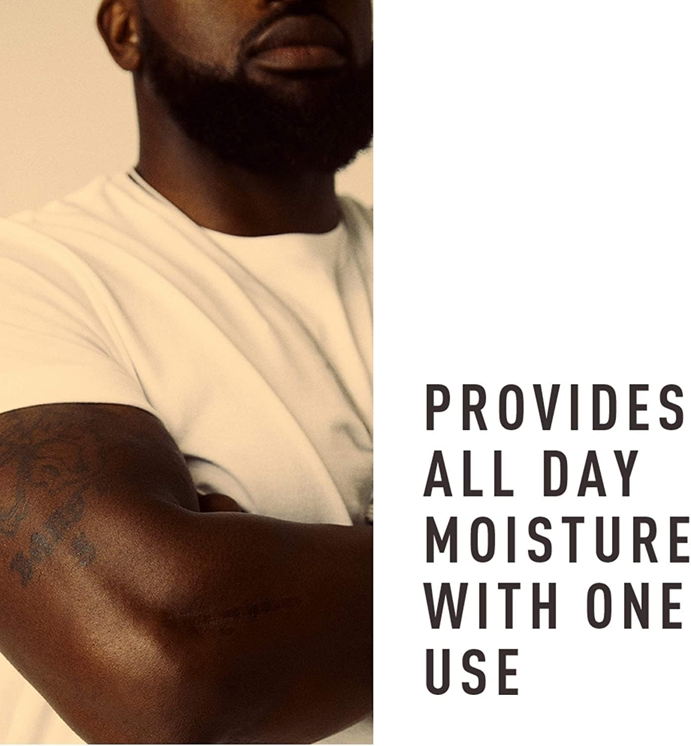 Bevel All Day Body Lotion for Men with Shea Butter and Argan Oil, Lightweight Formula Softens and Smoothes Skin, 16 Oz (Packaging May Vary) image number 2