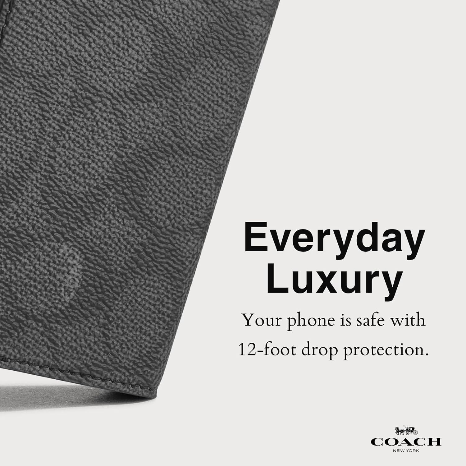 Coach Signature Canvas Wallet Folio Iphone 16 Pro Case - Designer Phone Case - Signature Charcoal image number 4