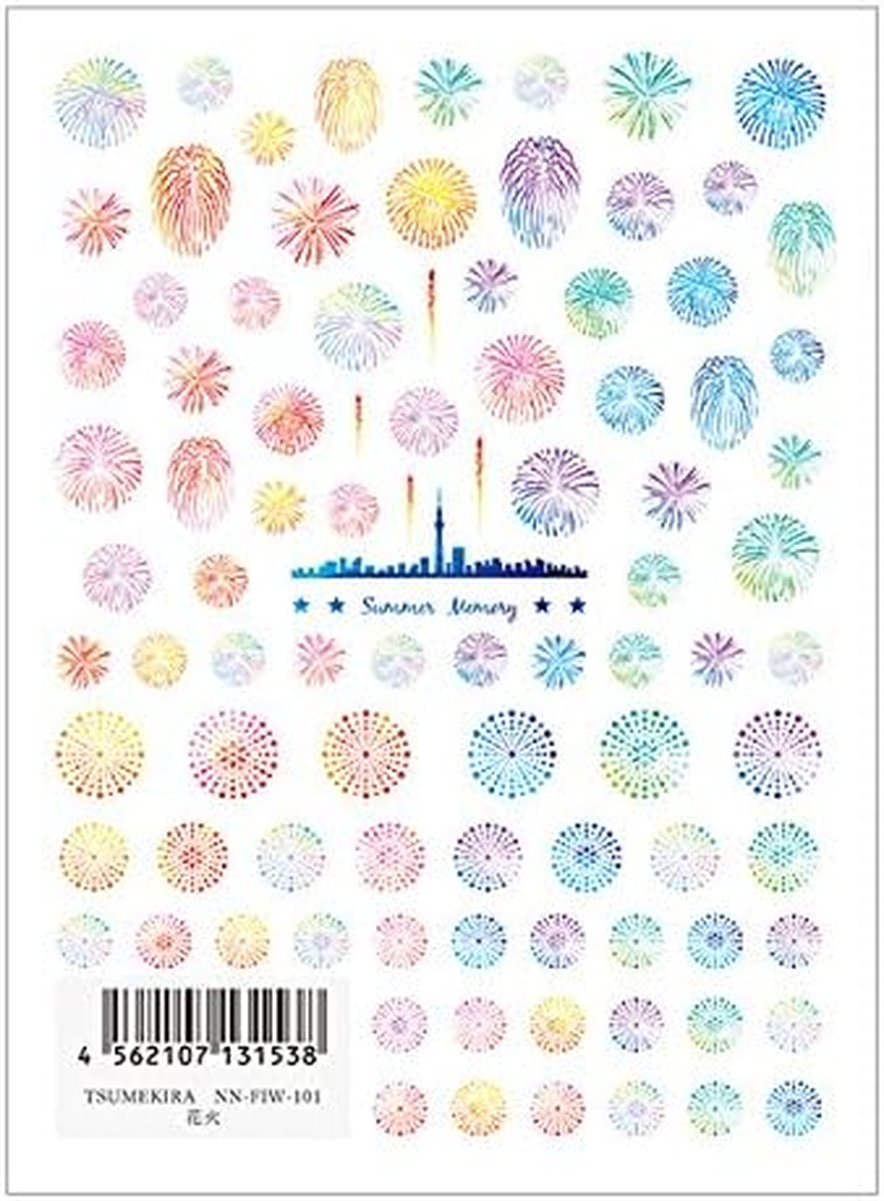 TSUMEKIRA NN-FIW-101 Nail Sticker, Fireworks