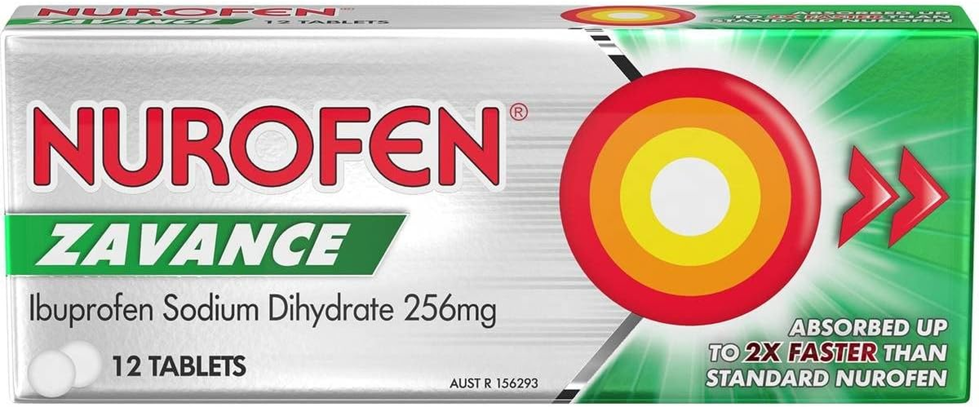 Nurofen Zavance Pain Relief Tablets, 256Mg, Pack of 12 image number 4