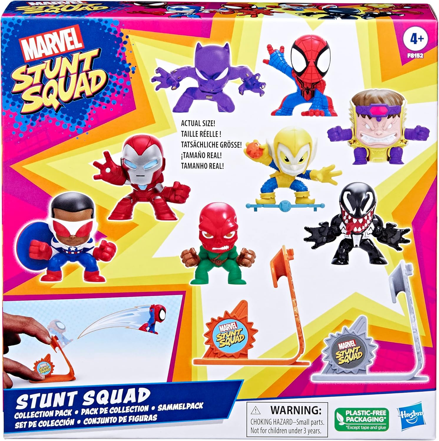 Marvel Hasbro Stunt Squad Figures Playset Mega PK
