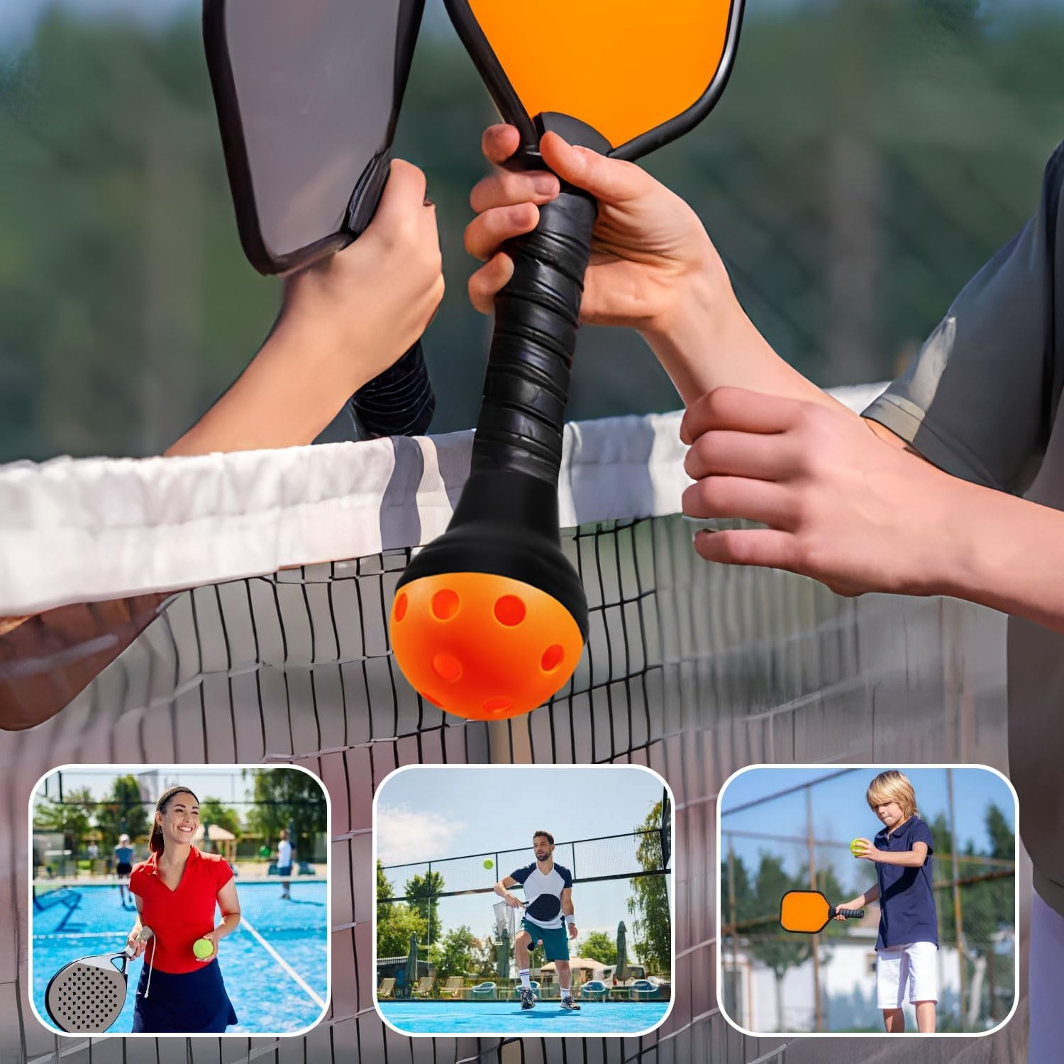 2Pcs Pickleball Ball Retrievers, Pickleball Picker Upper Grabber Suction Cup Easily Picks up Balls without Bending Fits Any Standard Pickleball Pickup Paddles for Practice Pickleball Accessories Gifts image number 3