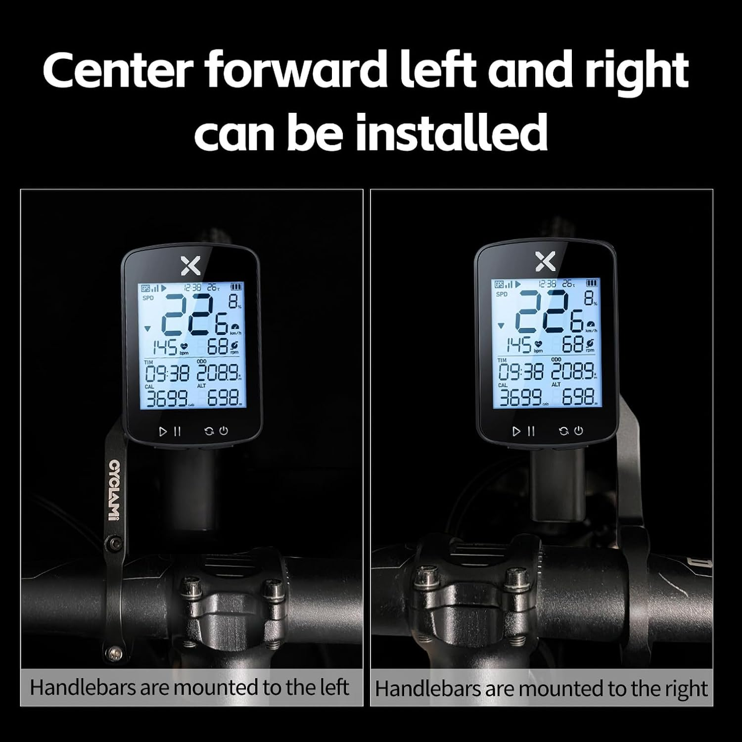 Bike Computer Mount, CYCLAMI Out Front Mount Compatible with Garmin Edge Bicycle GPS Computer Holder, XOSS (S5-Purple-Aluminum)