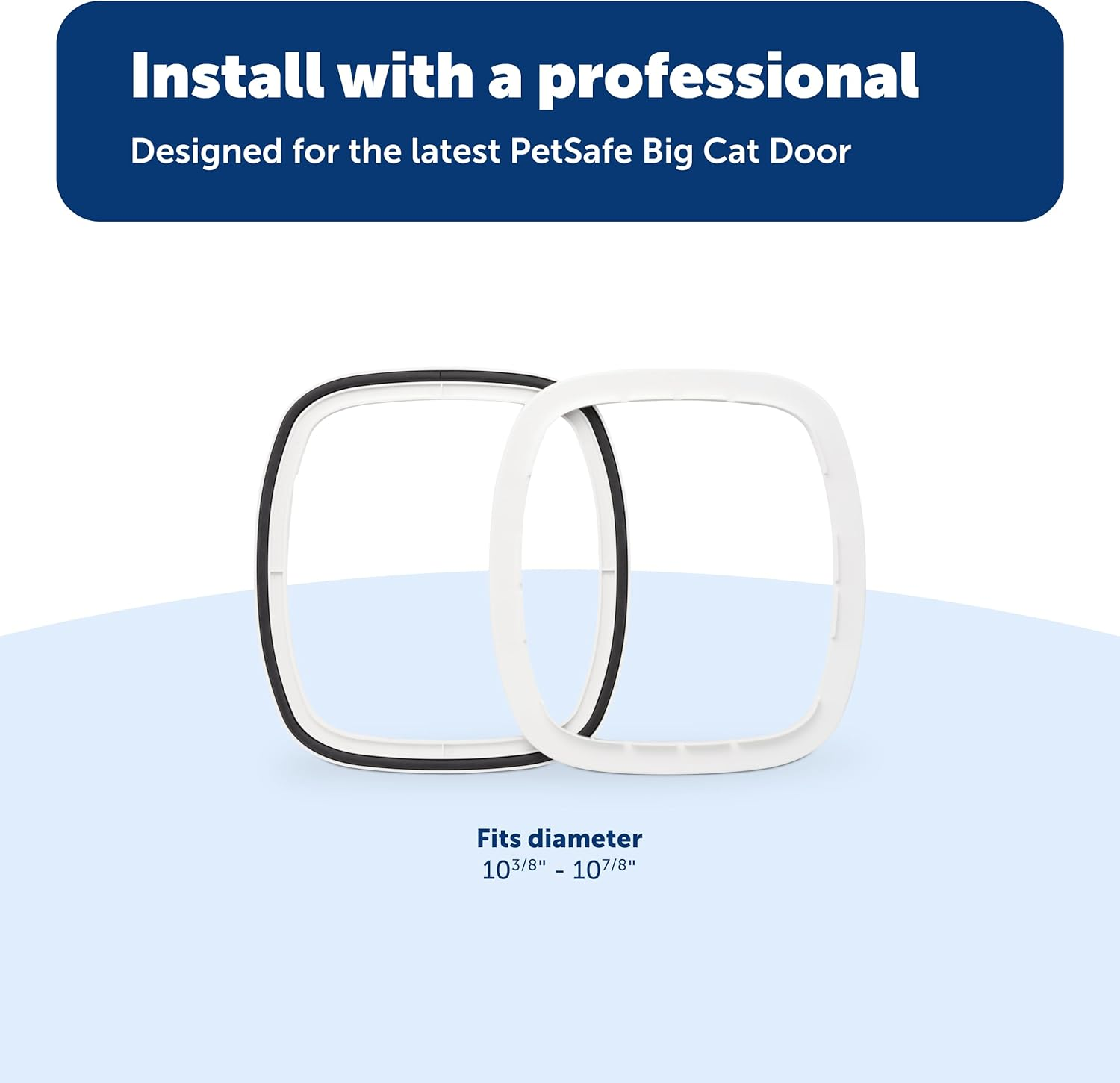Petsafe Big Cat Flap Glass Installation Adaptor, Mounting Adaptor for Installation of New and Improved Big Cat Flap in Glass Doors and Windows image number 3